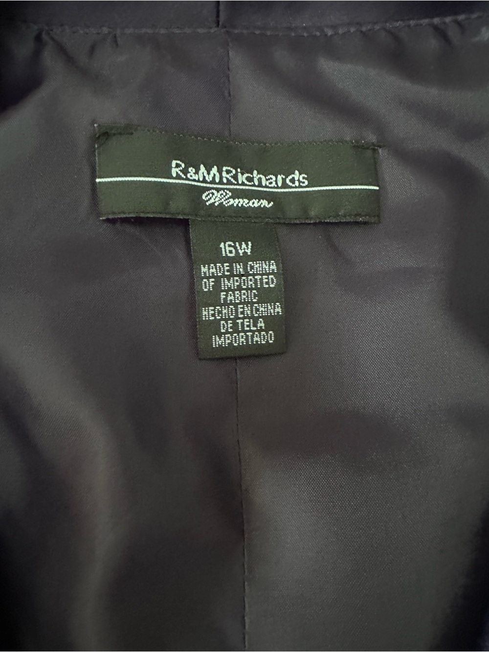 RM Richard’s 16W Beaded Grid Overlay Jacket - Black and Purple bundle - Picture 2 of 8